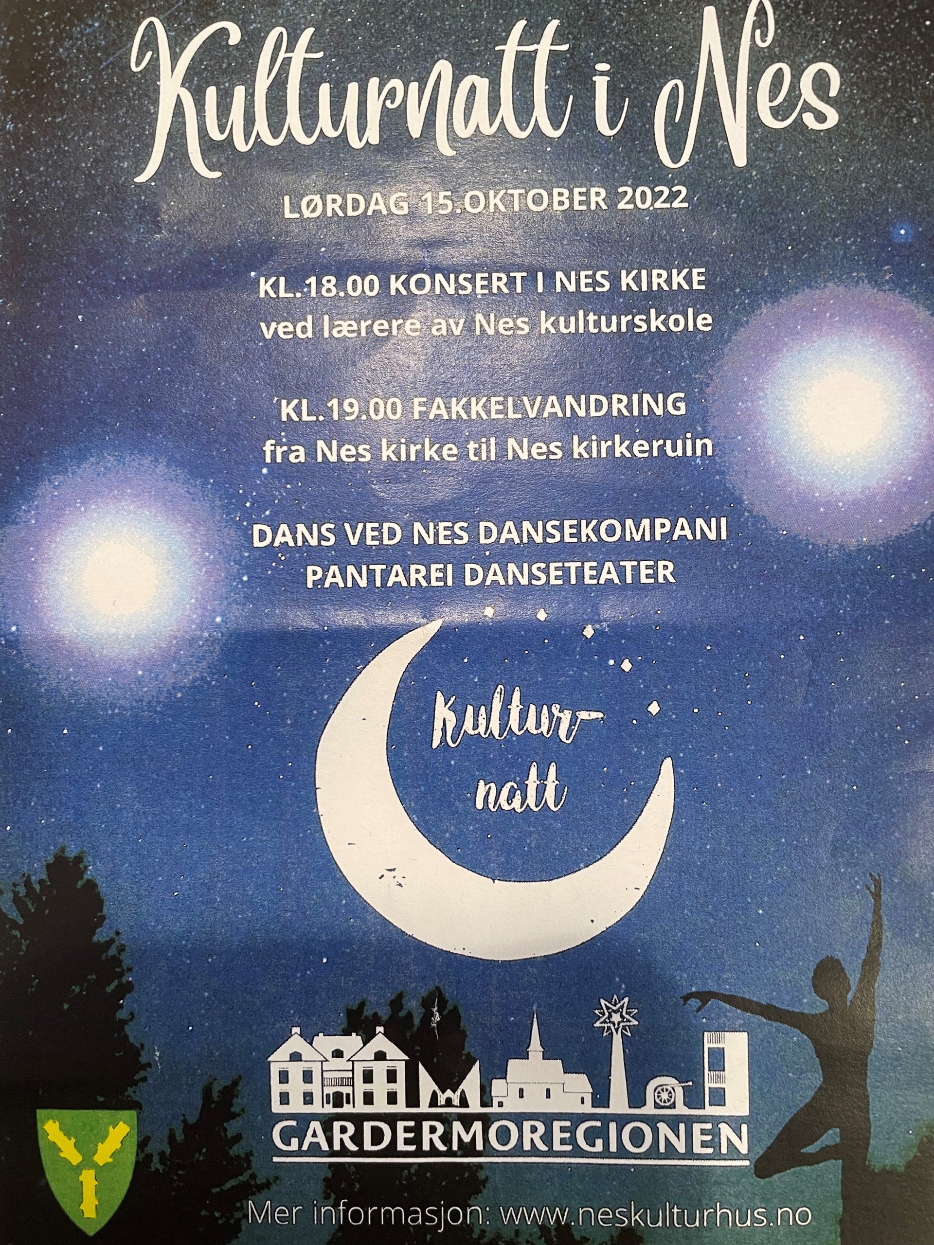 Kulturnatt i Nes kirke og kirkeruinene 15. oktober
